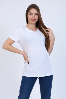 Новинка: женская белая простая футболка Натали