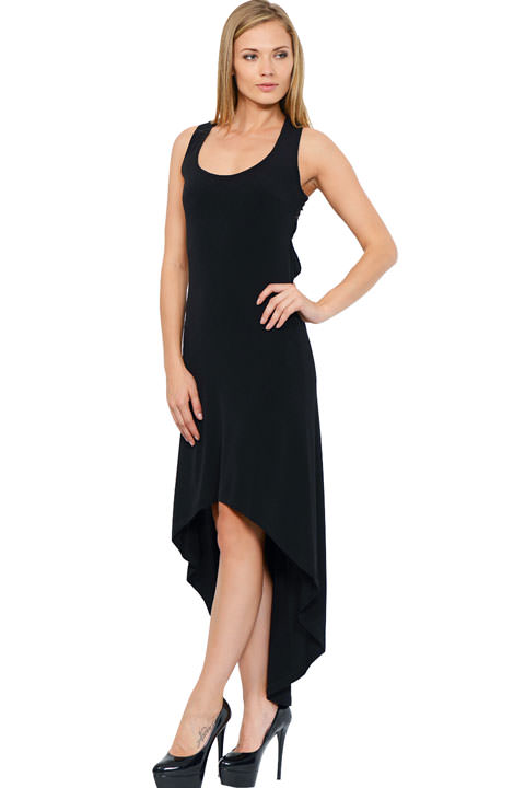 Фото товара 6260, черное вечернее платье с открытой спиной